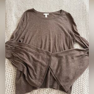 Leith Taupe Knit Sweater